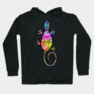 Abstract Colorful Lizard Hoodie